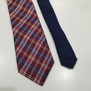Tommy Hilfiger Mens Tie Navy Blue & Red